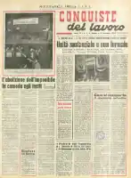 Conquiste del Lavoro del 05/01/1957 N. 1 Anno 10