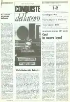 Conquiste del Lavoro del 06/01/1986 N. 1-2 Anno 39