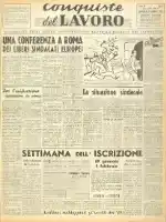Conquiste del Lavoro del 29/01/1950 N. 4 Anno 3
