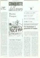 Conquiste del Lavoro del 31/03/1986 N. 13 Anno 39