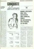 Conquiste del Lavoro del 08/04/1985 N. 14 Anno 38