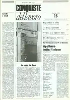 Conquiste del Lavoro del 09/04/1984 N. 15 Anno 37