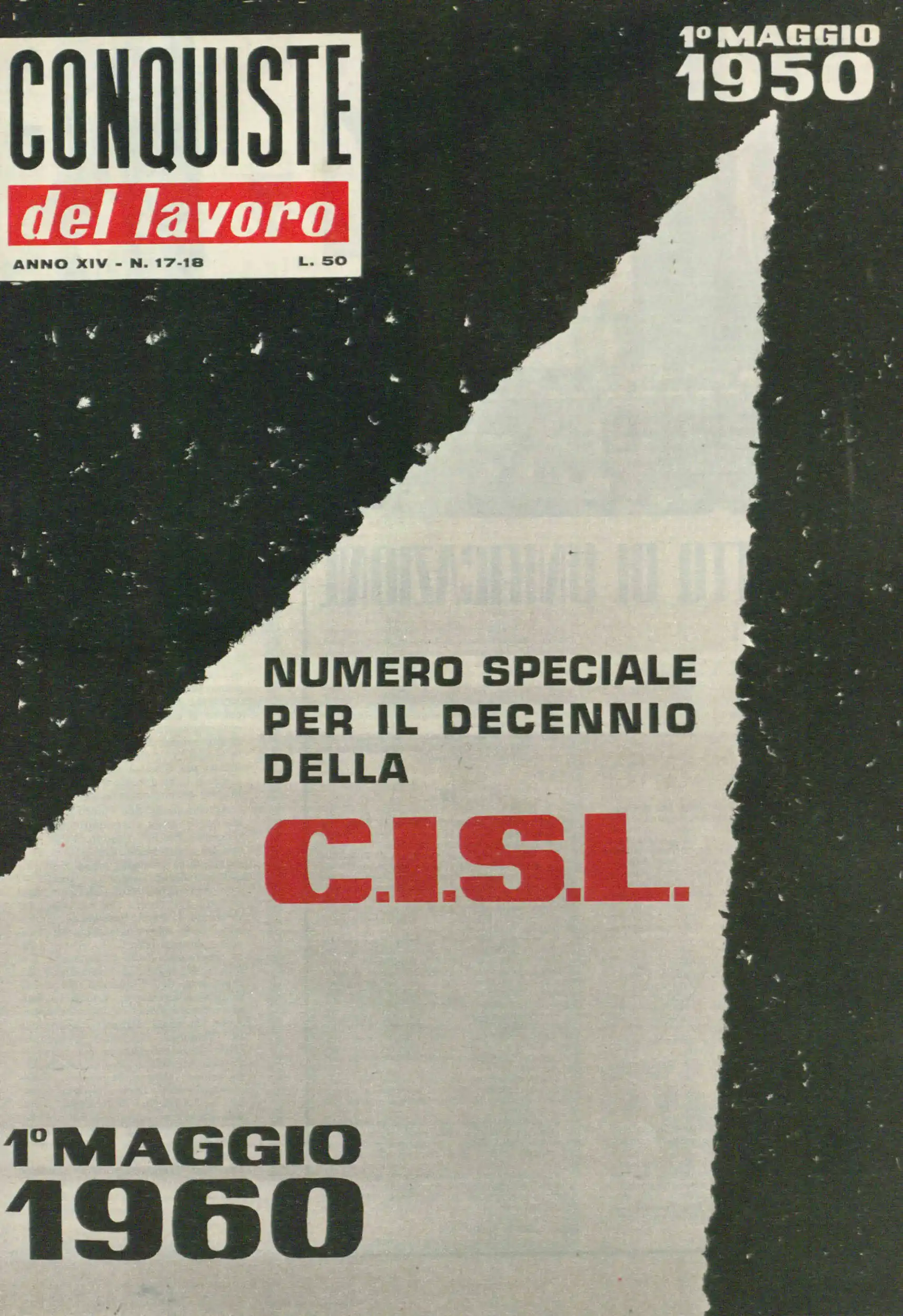 Conquiste del Lavoro del 01/05/1960 N. 17-18 Anno 13