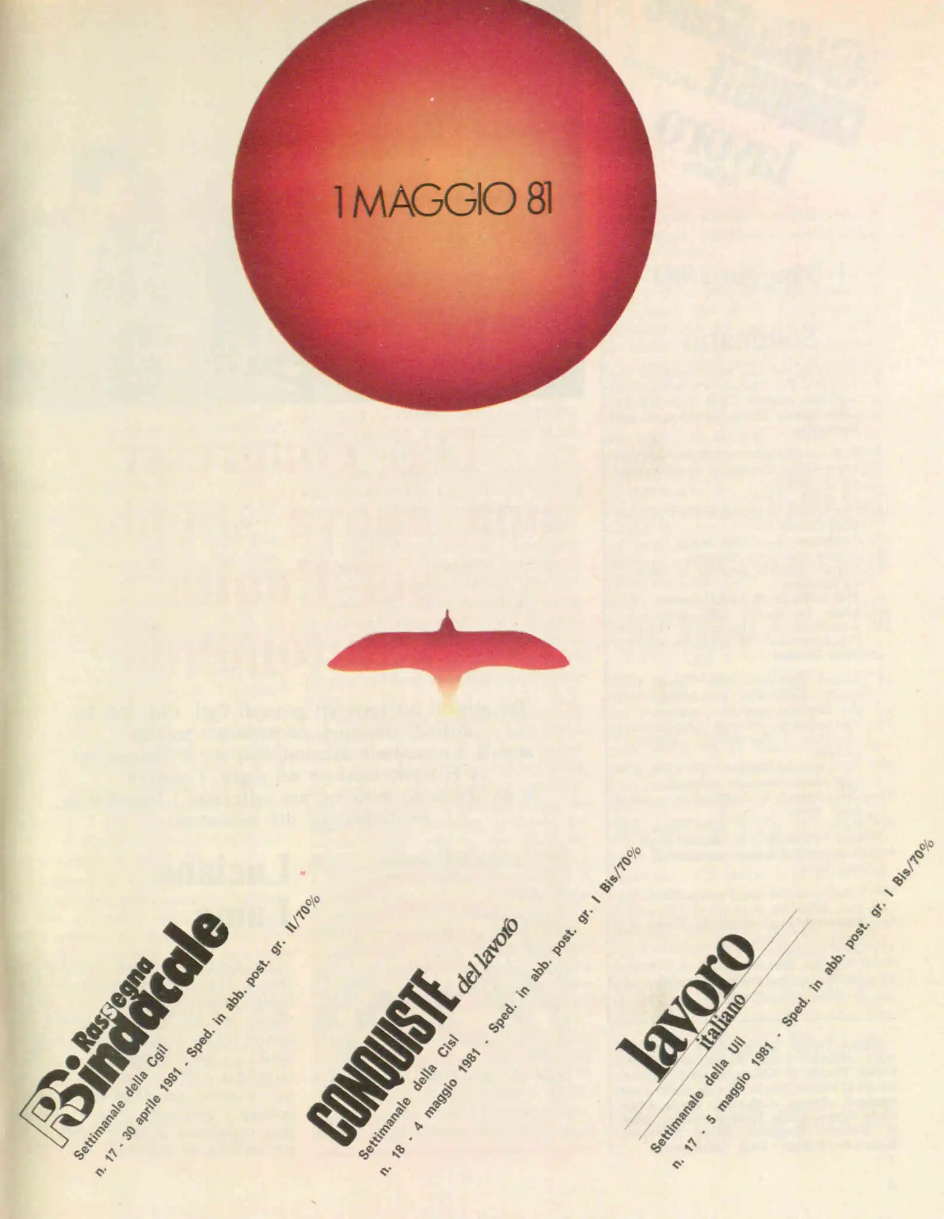 Conquiste del Lavoro del 04/05/1981 N. 18 Anno 34