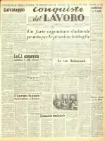 Conquiste del Lavoro del 15/05/1949 N. 19 Anno 2