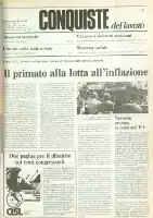Conquiste del Lavoro del 11/05/1981 N. 19 Anno 34