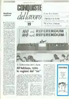 Conquiste del Lavoro del 13/05/1985 N. 19 Anno 38