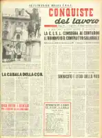 Conquiste del Lavoro del 29/05/1954 N. 21 Anno 7