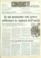 Conquiste del Lavoro del 01/06/1981 N. 22 Anno 34