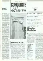 Conquiste del Lavoro del 25/06/1984 N. 26 Anno 37