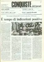 Conquiste del Lavoro del 05/07/1982 N. 27 Anno 35