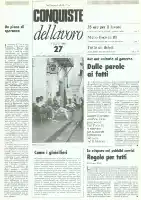 Conquiste del Lavoro del 02/07/1984 N. 27 Anno 37