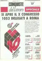 Conquiste del Lavoro del 08/07/1985 N. 27 Anno 38