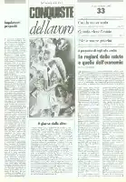 Conquiste del Lavoro del 16/09/1985 N. 33 Anno 38