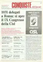Conquiste del Lavoro del 05/10/1981 N. 37 Anno 34