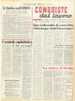 Conquiste del Lavoro del 12/11/1955 N. 45 Anno 8