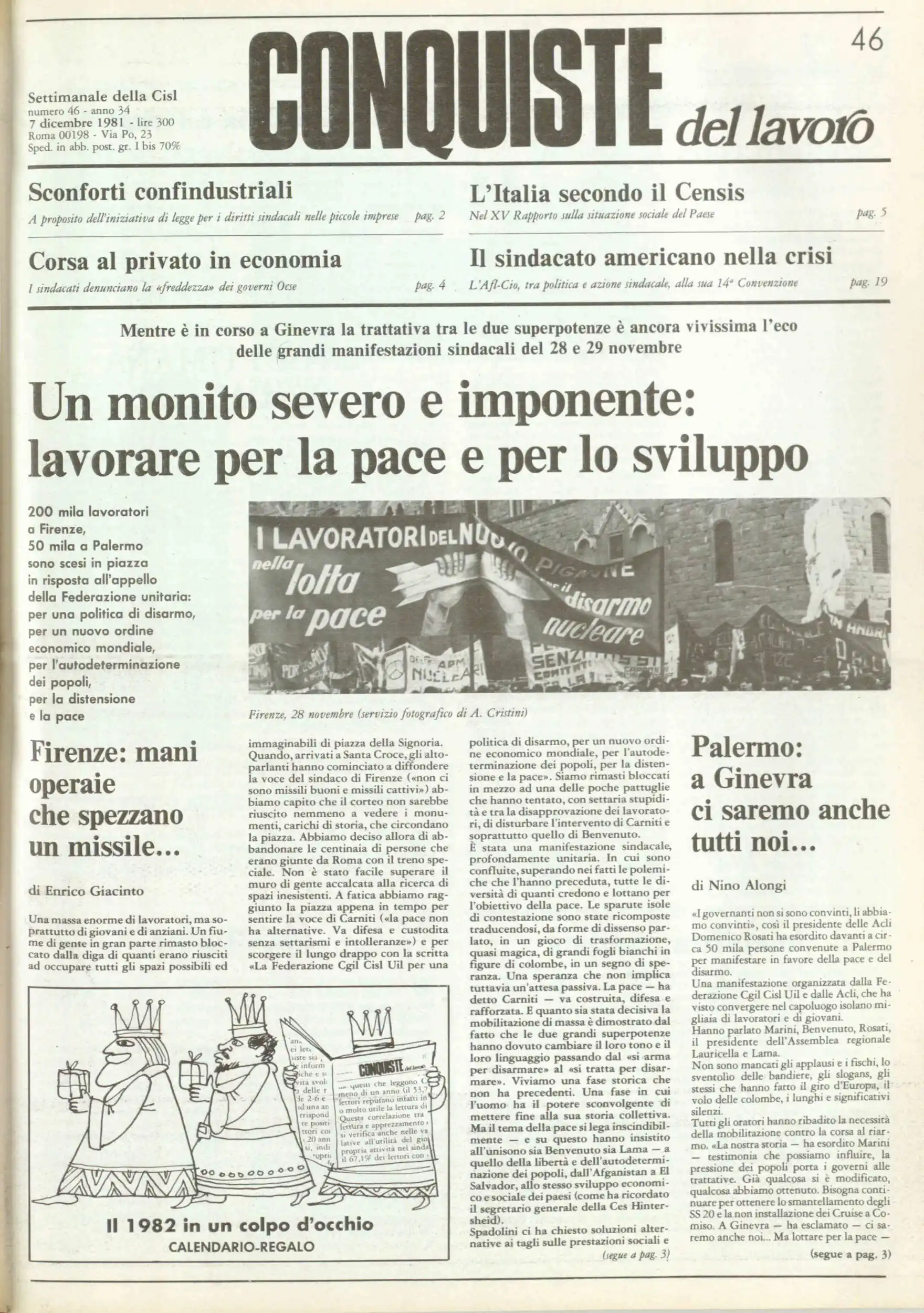 Conquiste del Lavoro del 07/12/1981 N. 46 Anno 34