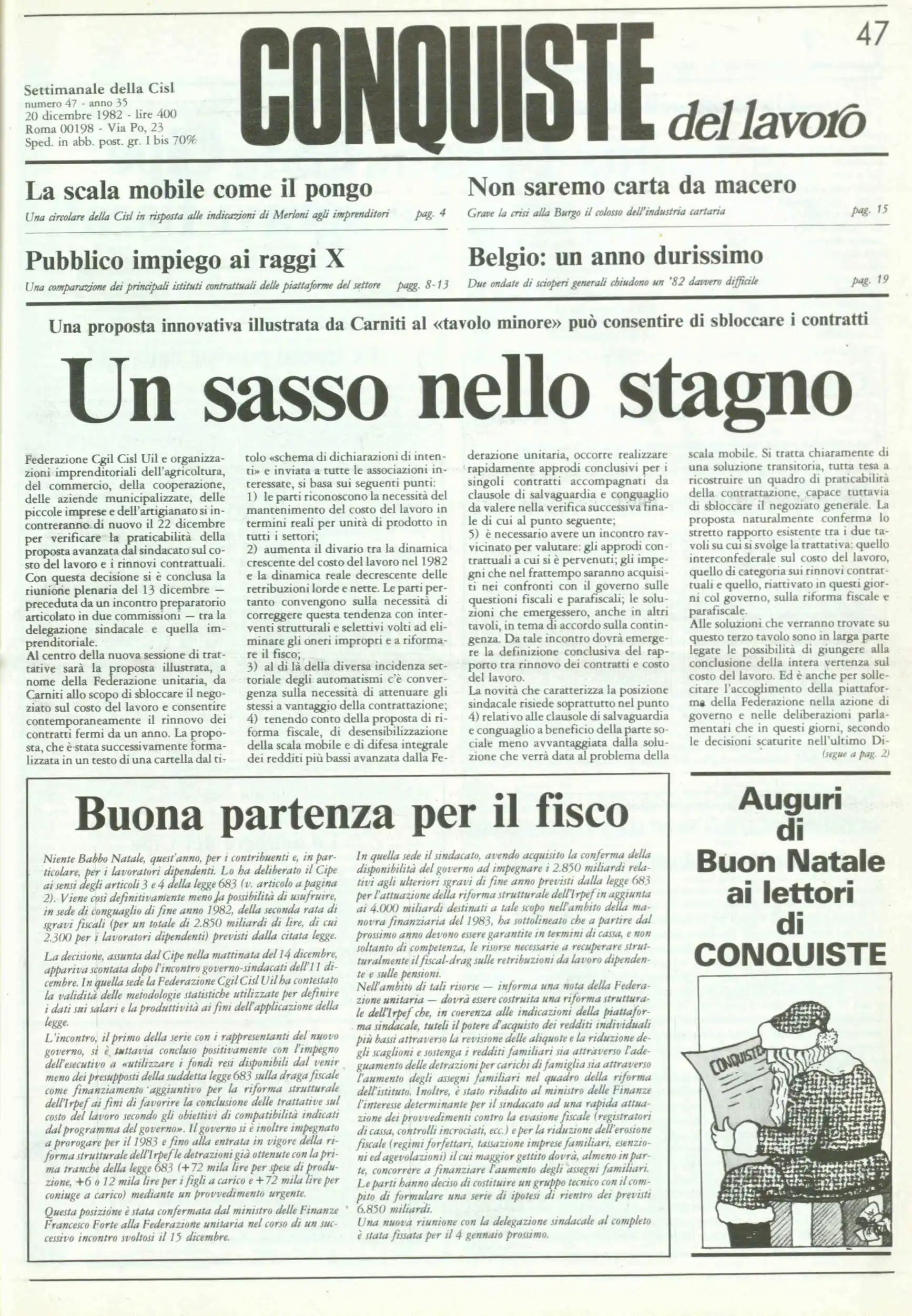 Conquiste del Lavoro del 20/12/1982 N. 47 Anno 35
